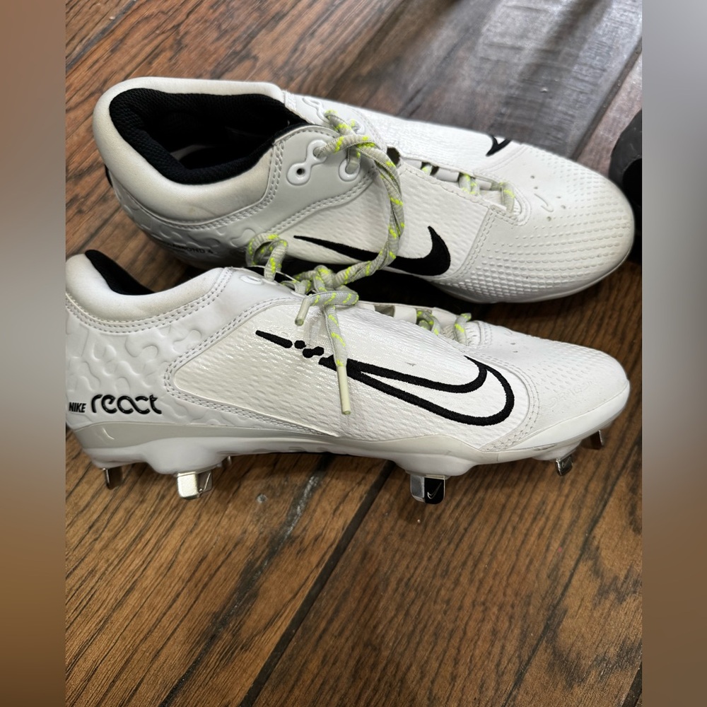 Nike Hyperdiamond 4 Elite White Black Grey